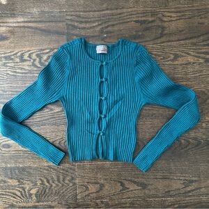 Urban Outfitters Teal Knit Sweater